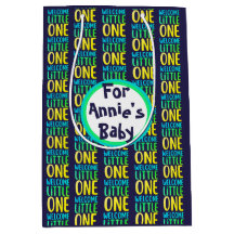 Farbenfrohe "Welcome Little One" Babydusche