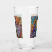 Farbenfrohe Wellen #28 Glas (Links)