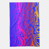 Farbenfrohe Wellen Art Design Küchentücher (Vertikal)