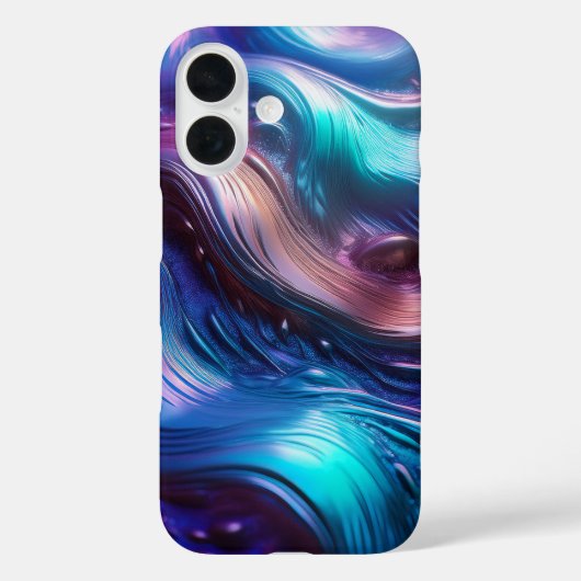 Farbenfrohe Wellen Case-Mate iPhone Hülle (Rückseite)