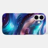 Farbenfrohe Wellen Case-Mate iPhone Hülle (Rückseite (Horizontal))