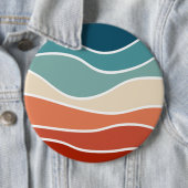 Farbenfrohe Wellen im Retrostil Button (Beispiel)