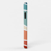 Farbenfrohe Wellen im Retrostil Case-Mate iPhone Hülle (Hinten/Rechts)