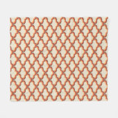 Farbenfrohe Wellen im Retrostil Fleecedecke (Vorderseite (Horizontal))