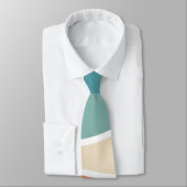 Farbenfrohe Wellen im Retrostil Krawatte (Gebunden)