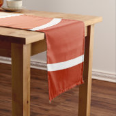 Farbenfrohe Wellen im Retrostil Kurzer Tischläufer (Beispiel)