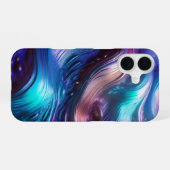 Farbenfrohe Wellen iPhone 16 Hülle (Rückseite (Horizontal))