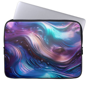 Farbenfrohe Wellen Laptopschutzhülle