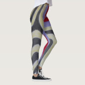 Farbenfrohe Wellen-Leggings Leggings (Rechts)