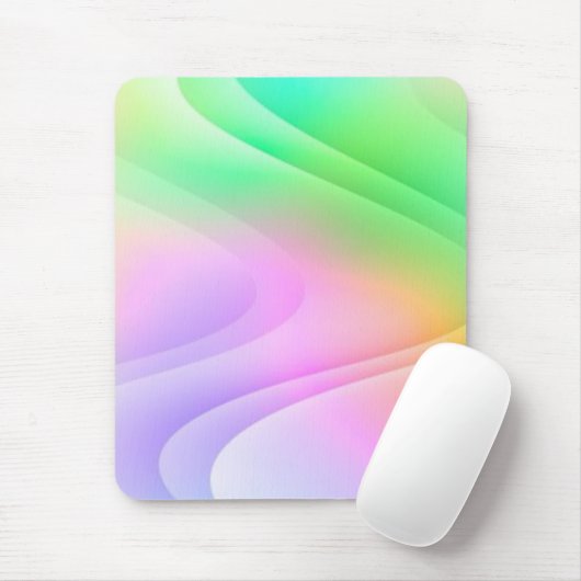 farbenfrohe Wellen Mousepad (Mit Mouse)