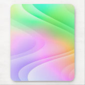 farbenfrohe Wellen Mousepad (Vorne)