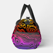 Farbenfrohe Wellen Neonfarben Duffle Bag (Rechts)