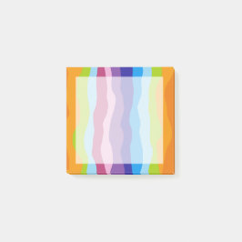 Farbenfrohe Wellen Post-it Klebezettel