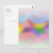 Farbenfrohe Wellen: Postkarte (Vorne/Hinten)