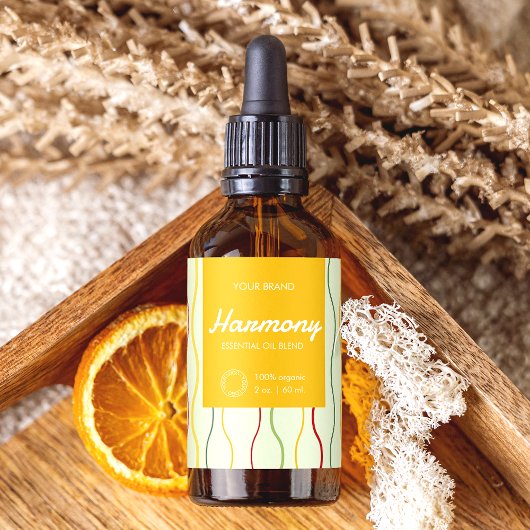 Farbenfrohe Wellenlinien Kosmetische Tropferflasch