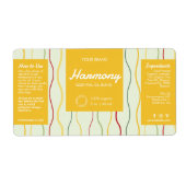 Farbenfrohe Wellenlinien Kosmetische Tropferflasch (Vorne)