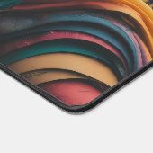 Farbenfrohe Wellenmuster Schreibtischunterlage (Ecke)