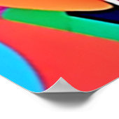 Farbenfrohe Welpenkunst Poster (Ecke)