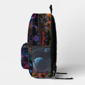Farbenfrohe Welt, Alien Planets Bedruckter Rucksack (Rechts)