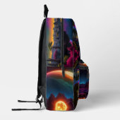 Farbenfrohe Welt, Alien Planets Bedruckter Rucksack (Links)