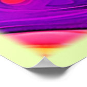 Farbenfrohe Welt: Blühende Muster Poster (Ecke)