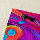 Farbenfrohe Welt: Blühende Muster Strandtuch (Beispiel)