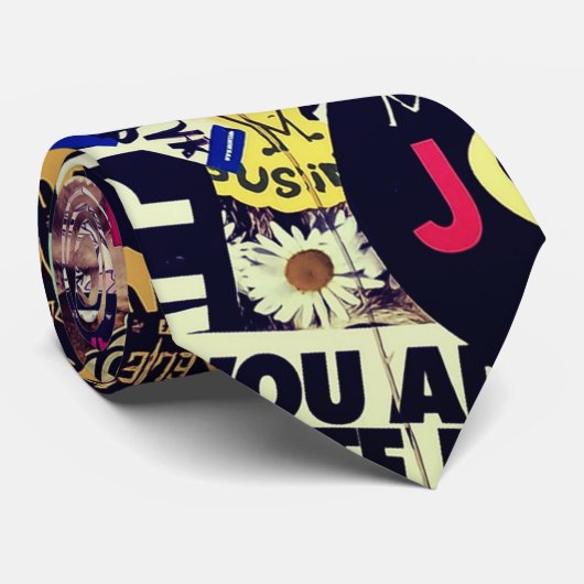 Farbenfrohe Welt der Aufkleber Krawatte (Gerollt)