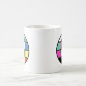farbenfrohe Welt Kaffeetasse (Mittel)
