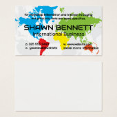 Farbenfrohe Weltkarte (Vorne & Hinten)