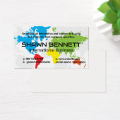 Farbenfrohe Weltkarte (Schreibtisch)