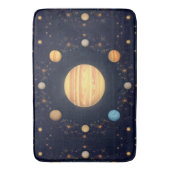 Farbenfrohe Weltraumdarstellung Badematte (Vorderseite Vertikal)