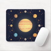 Farbenfrohe Weltraumdarstellung Mousepad (Mit Mouse)