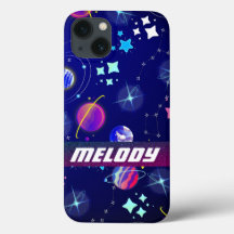 farbenfrohe Weltraumplaneten, Galaxie-Sternenmuste