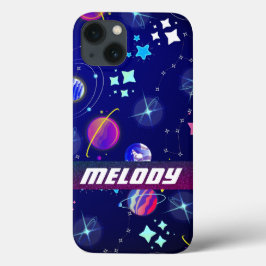 farbenfrohe Weltraumplaneten, Galaxie-Sternenmuste Case-Mate iPhone Hülle