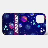 farbenfrohe Weltraumplaneten, Galaxie-Sternenmuste Case-Mate iPhone Hülle (Rückseite (Horizontal))