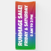 Farbenfrohe Werbebanner Banner (Vertikal)