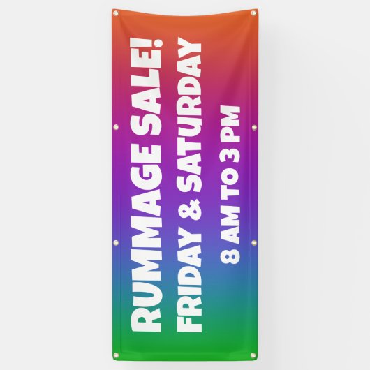 Farbenfrohe Werbebanner Banner (Vertikal)