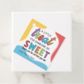 Farbenfrohe Wertschätzung Danke für den Sweet Jone Geschenkanhänger (Beispiel)