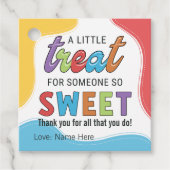 Farbenfrohe Wertschätzung Danke für den Sweet Jone Geschenkanhänger (Vorderseite)