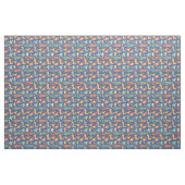Farbenfrohe Western-Bilder auf blauem Blau Stoff (Fat Quarter (45,7 x 55,9 cm))