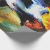 Farbenfrohe Western-Performance-Pferd Geschenkpapier (Ecke)