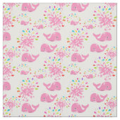 Farbenfrohe Whale-Muster Stoff (Muster)