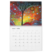Farbenfrohe Whimsical 2014 Kalender Schöne Kunst (Mär 2026)