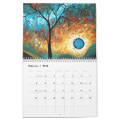 Farbenfrohe Whimsical 2014 Kalender Schöne Kunst (Feb 2026)