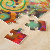 Farbenfrohe Whimsical BoHo Genießen Sie die Kleine Puzzle (Seite)