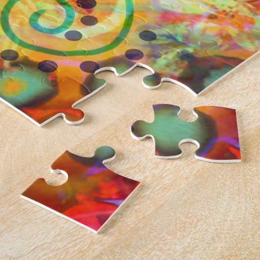Farbenfrohe Whimsical BoHo Genießen Sie die Kleine Puzzle (Seite)