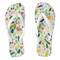 Farbenfrohe Whimsical Frucht & Veggies Muster