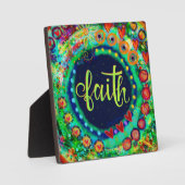 Farbenfrohe Whimsical Fuit Faith Inspirivity easel Fotoplatte (Vorderseite)