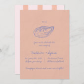 Farbenfrohe whimsical Hand geschrieben Hochzeit Einladung (Vorne/Hinten)