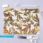 Farbenfrohe Whimsical Herbst Rustikale Blätter Seidenpapier (Handwerk)